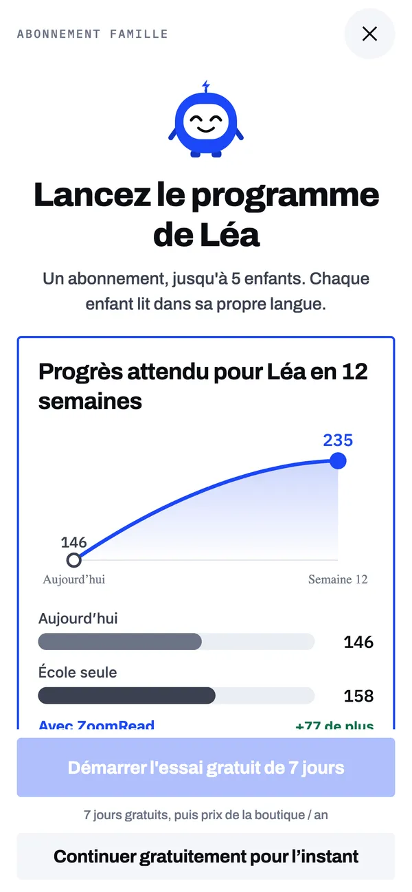 Progrès attendu